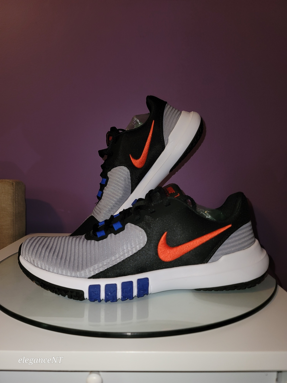 Nike Flex Control TR4 Men’s Gray, Black & Orange Training Sneakers Sz: 8.5 - Picture 1 of 8